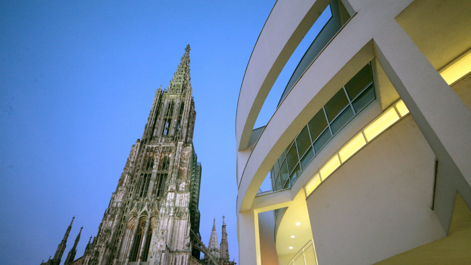 Ulm: La cathédrale et l'hôtel de ville