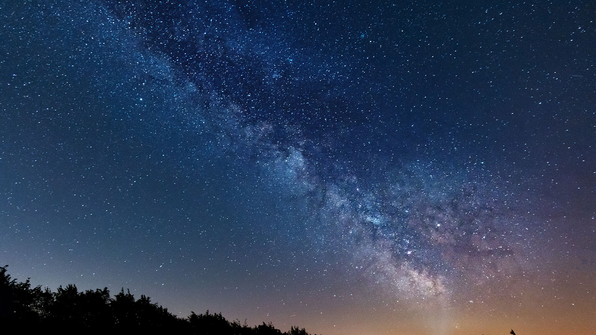 Ciel étoilé au-dessus de l'International Star Park Eifel National Park