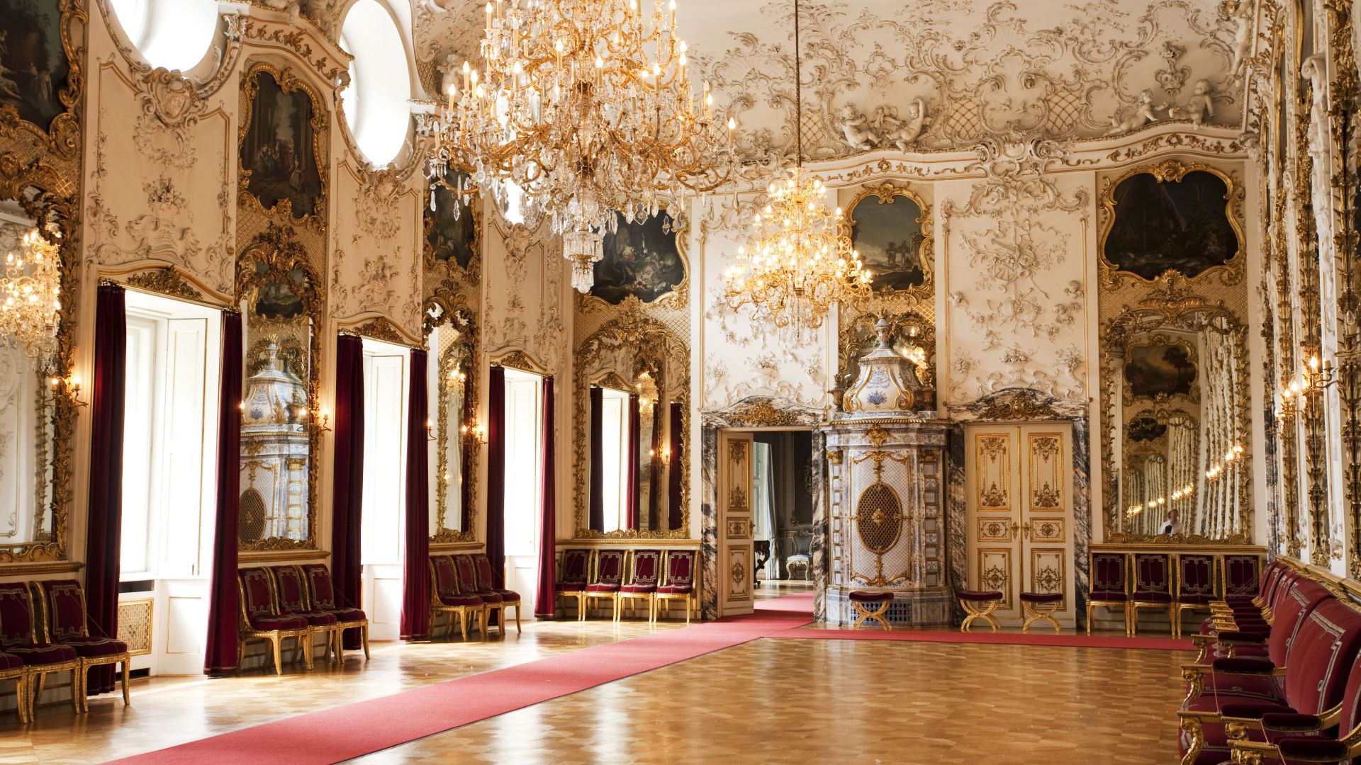 Regensburg: Ballroom at St. Emmeram's Palace