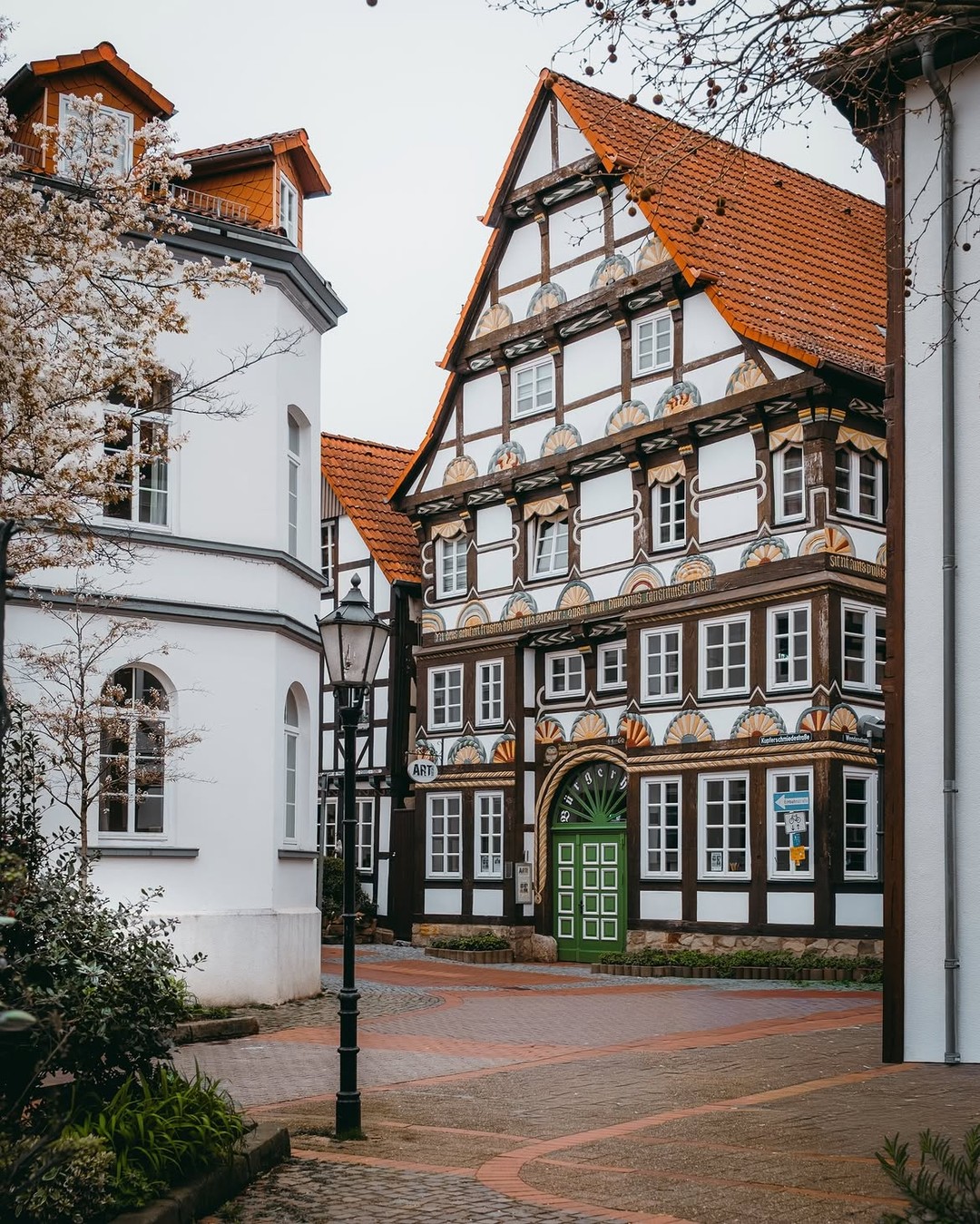 Half-timbered houses in Hamelin