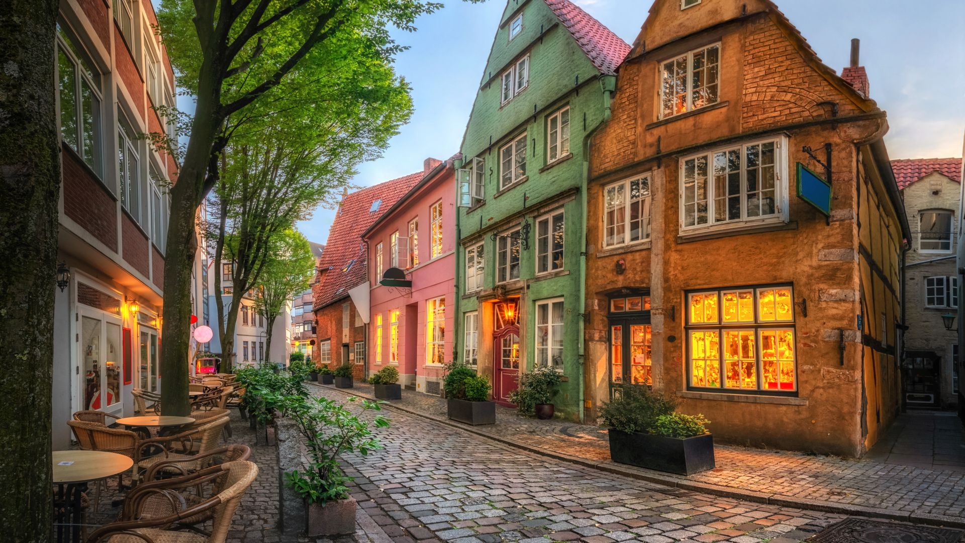 Bremen: historic Schnoor district, picturesque old town