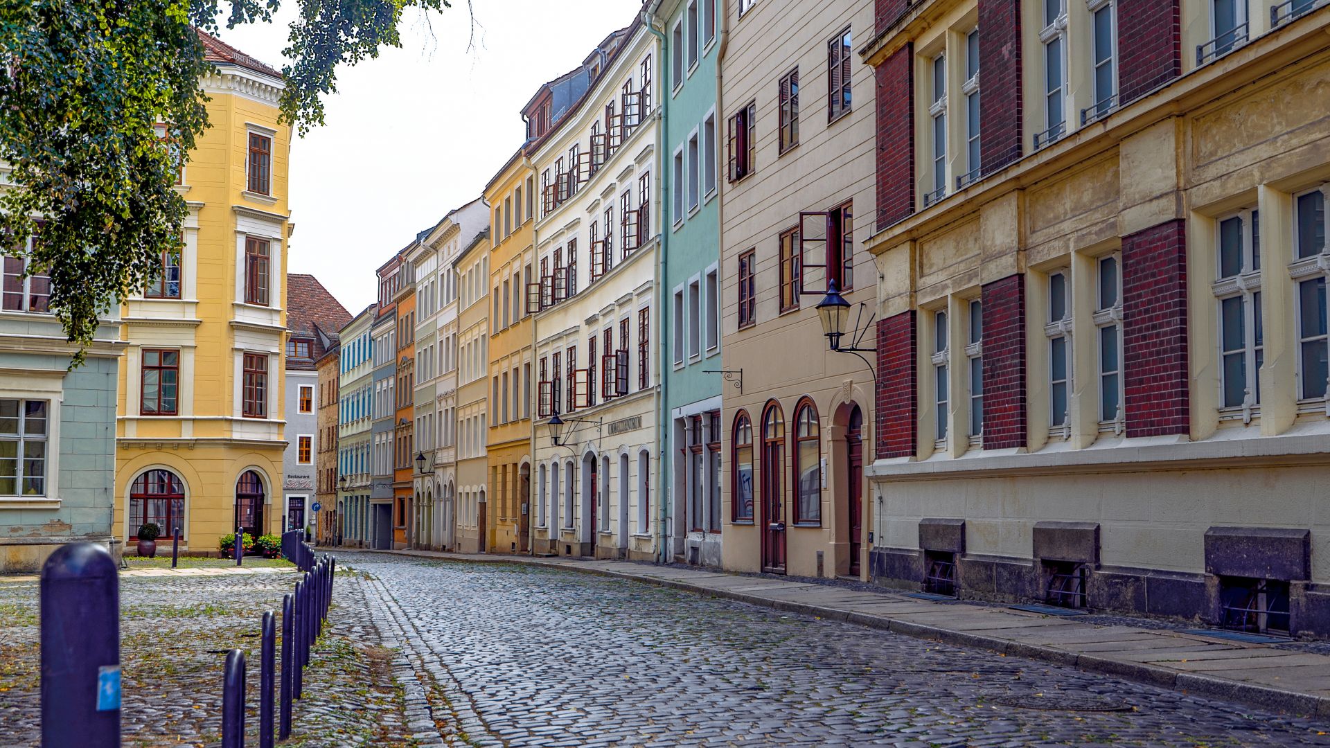 Görlitz: Cobblestoned street in the Old Town