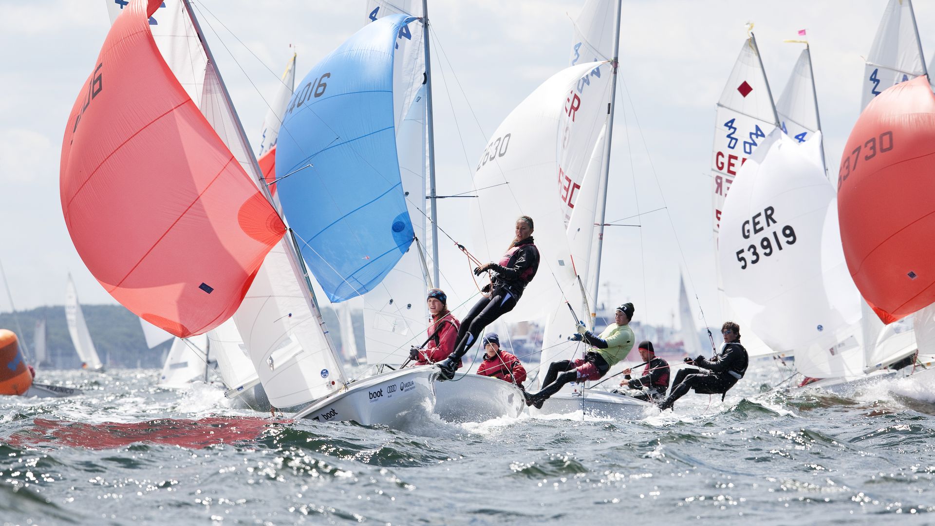 Kiel: Sailing ships at the Kiel Week