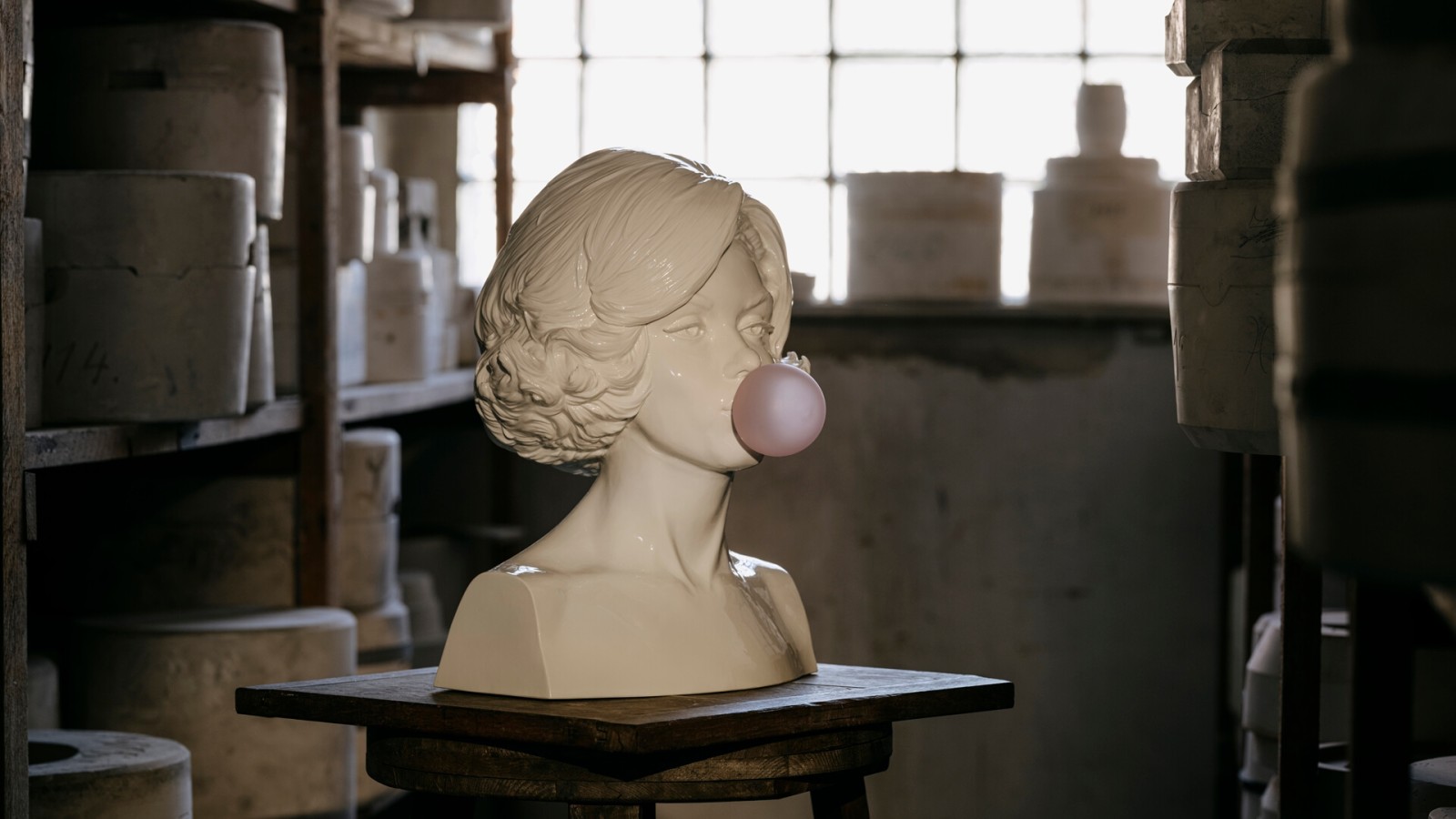 Buste en porcelaine de Marilyn Monroe