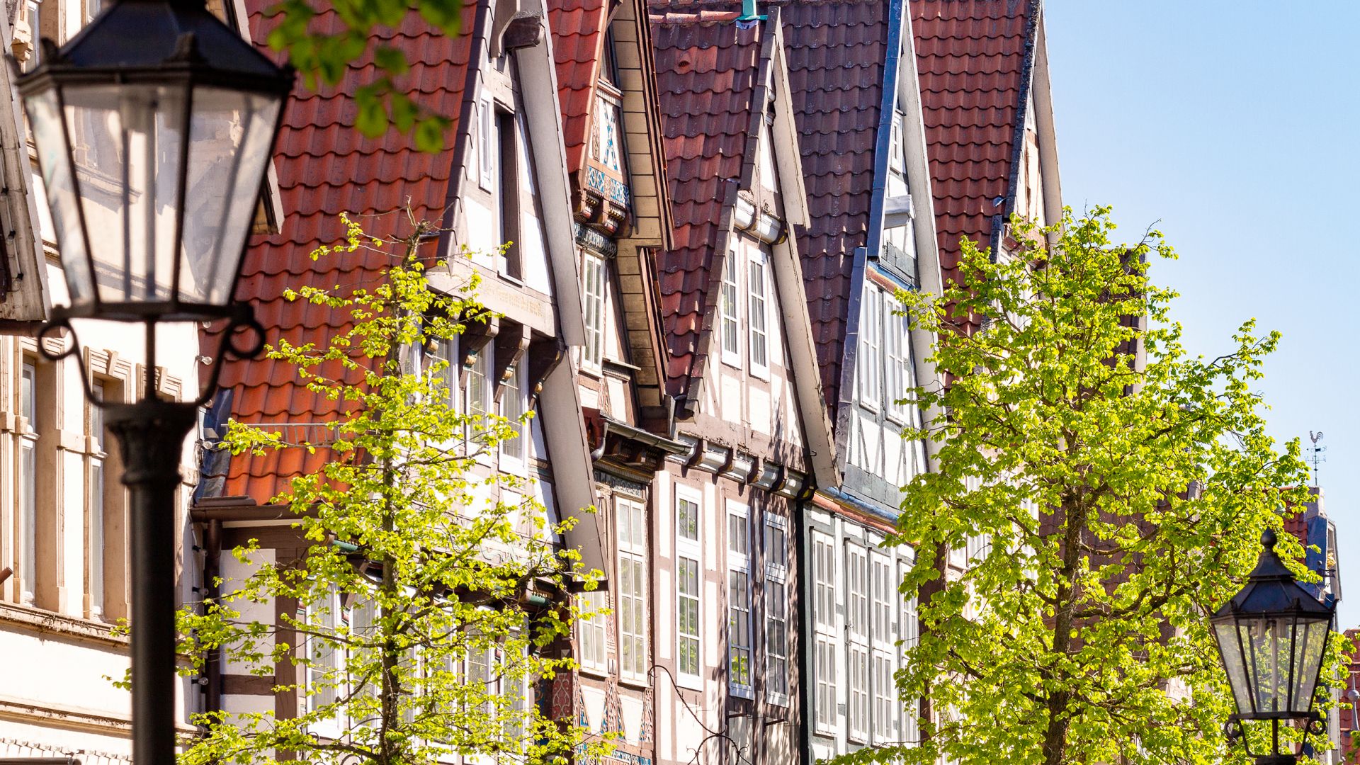 Celle: Zöllnerstraße avec des maisons à colombages