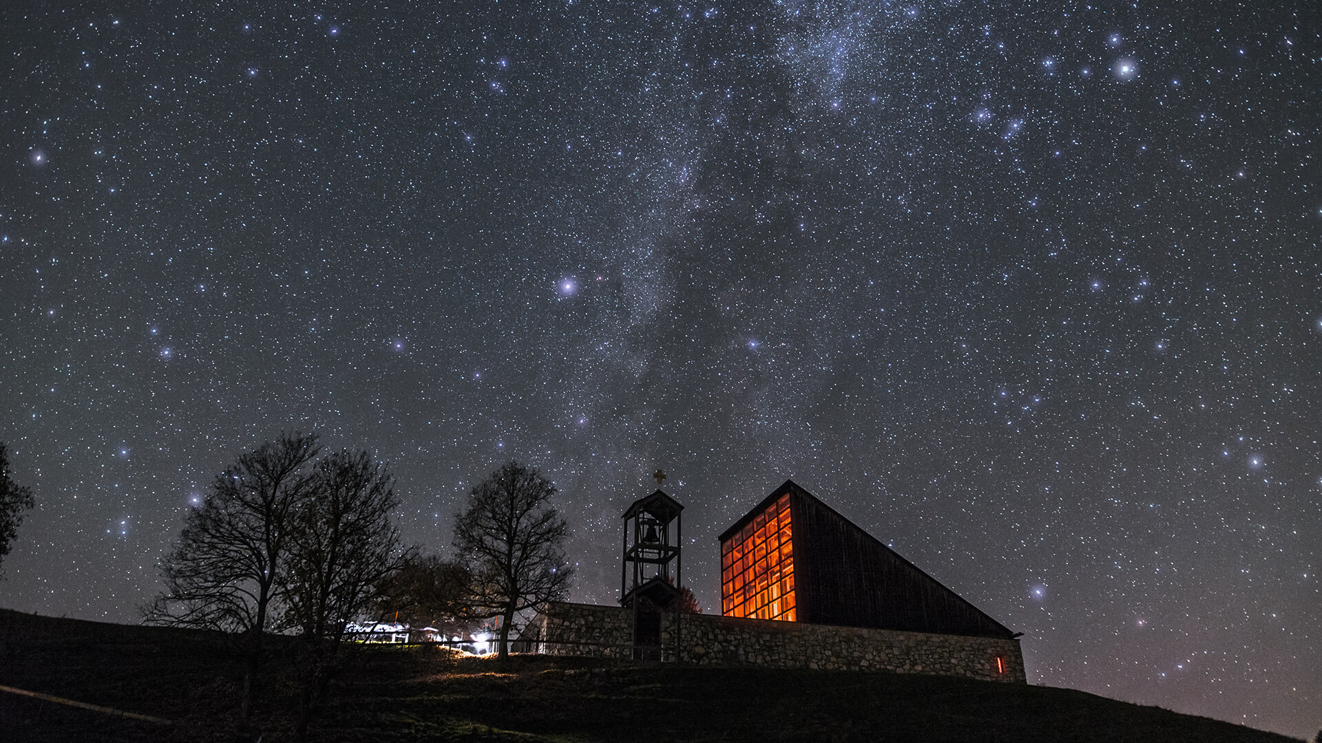 Reit im Winkl: Sternenhimmel über Sternenpark Winklmoos-Alm