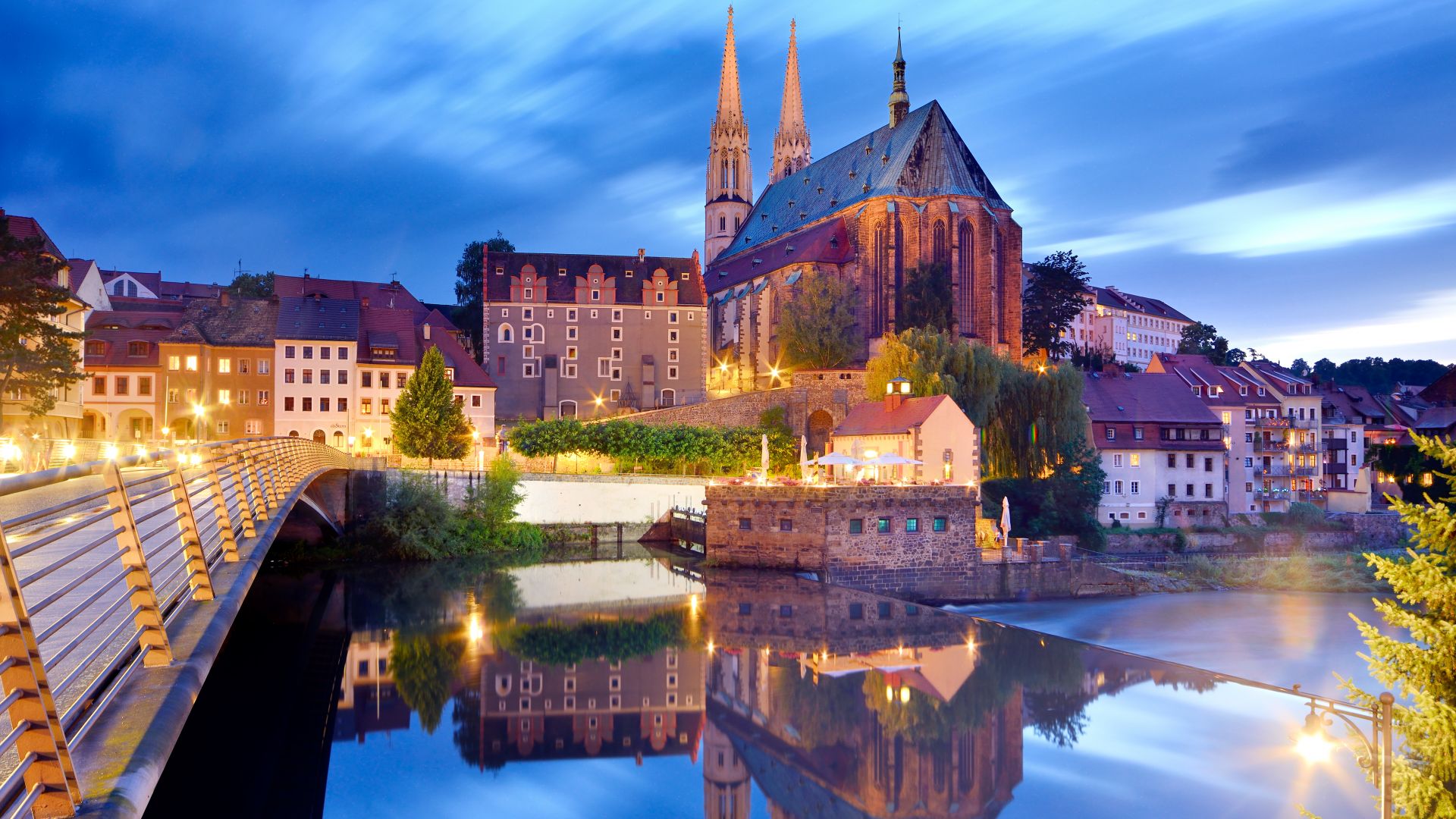 Görlitz: St. Peter und Paul mit Neissebrücke, Via Regia