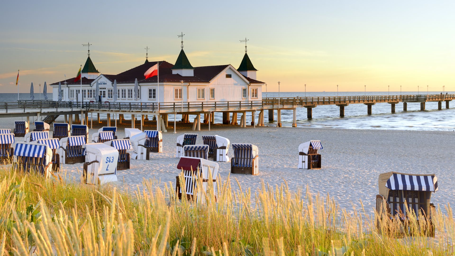Ahlbeck: pier on the Baltic island of Usedom