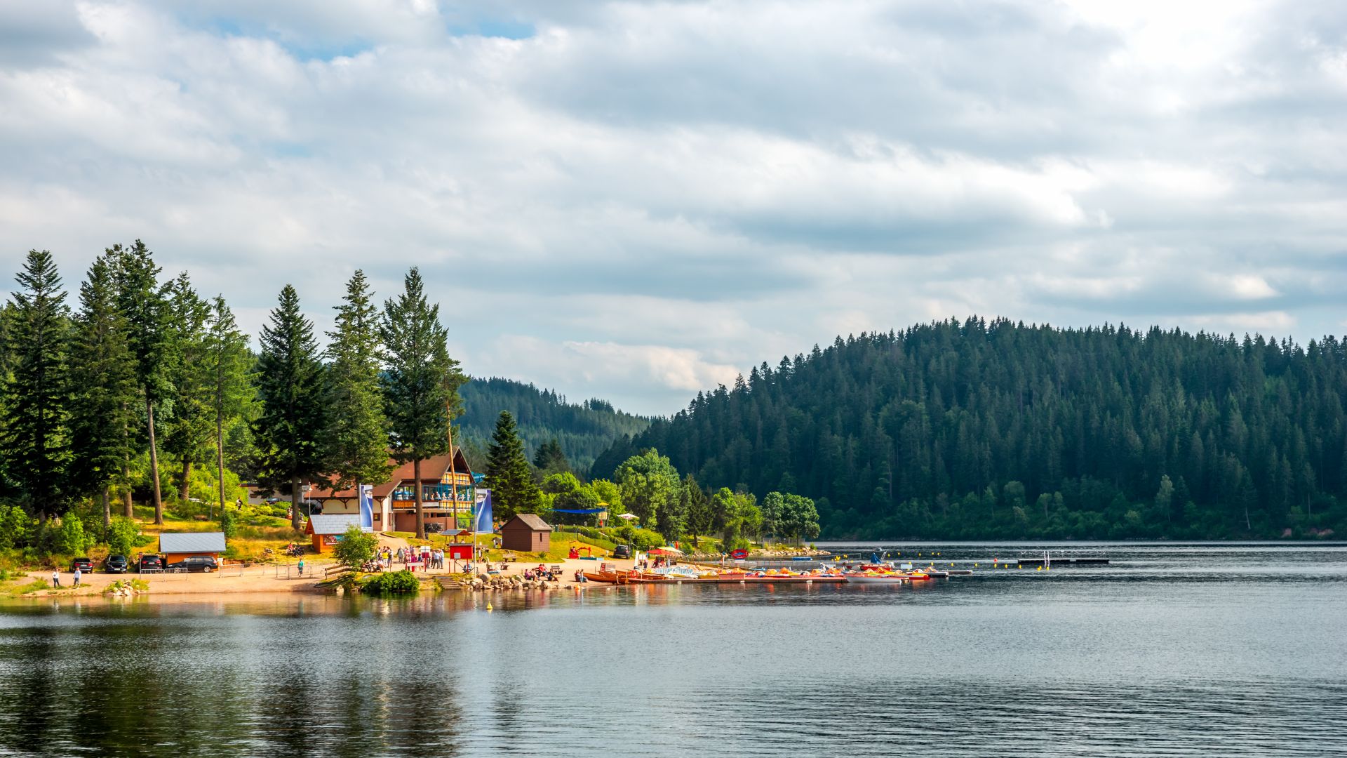 Black Forest: Beach at Schluchsee