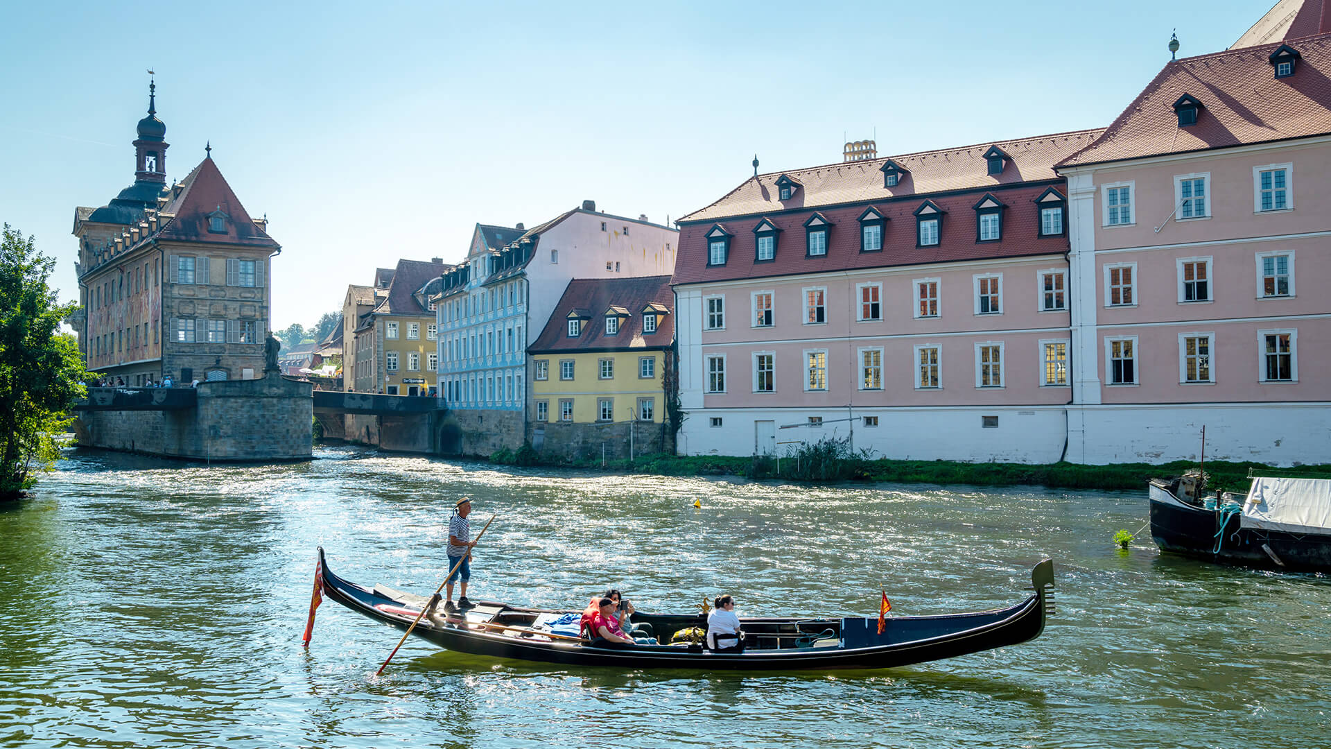 Bamberg: Gondelfahrt durch Bamberg auf der Regnitz