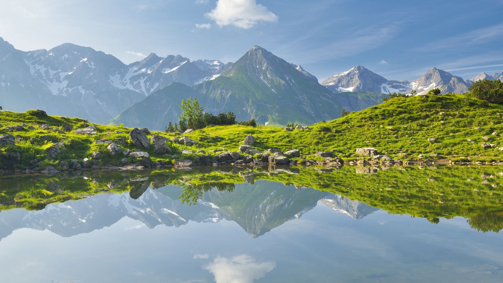 Guggersee Lake near Oberstdorf, Bavaria