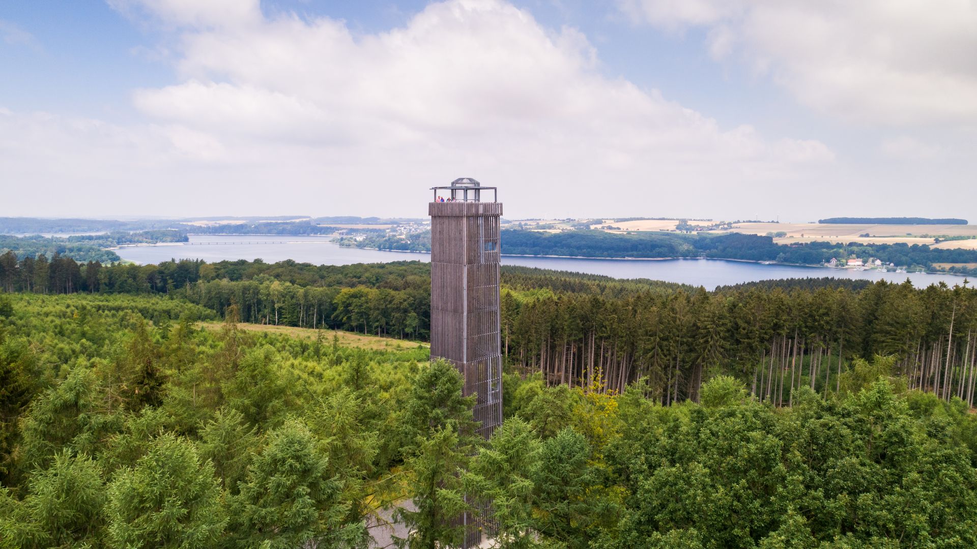 Möhnesee: Möhneturm im Naturpark Arnsberger Wald