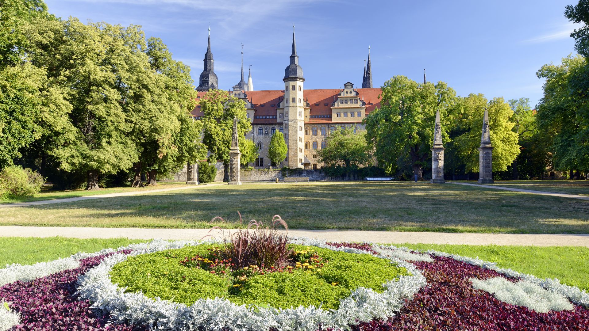 Merseburg : Château et cathédrale avec son jardin