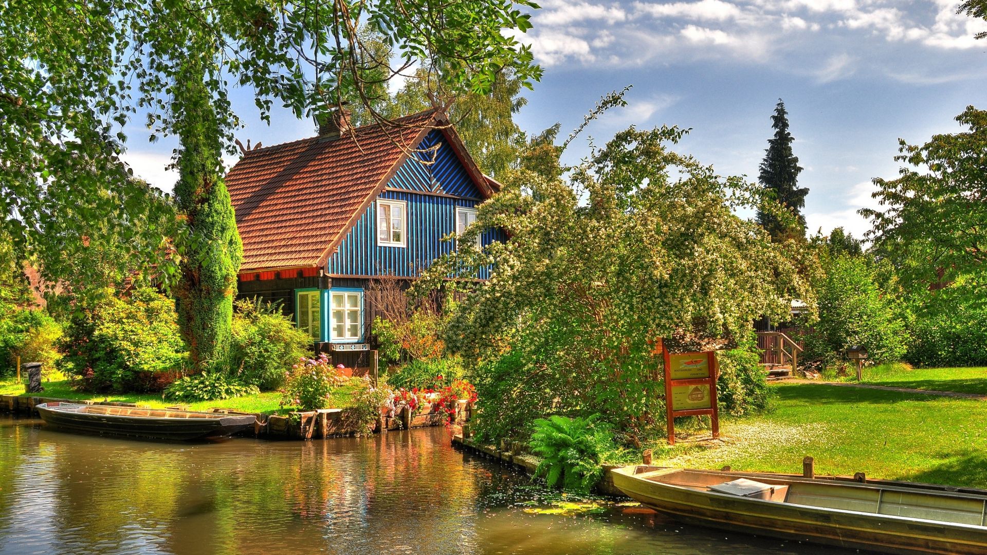 Spreewald : Ferme sur la Spree dans le musée en plein air de Lehde