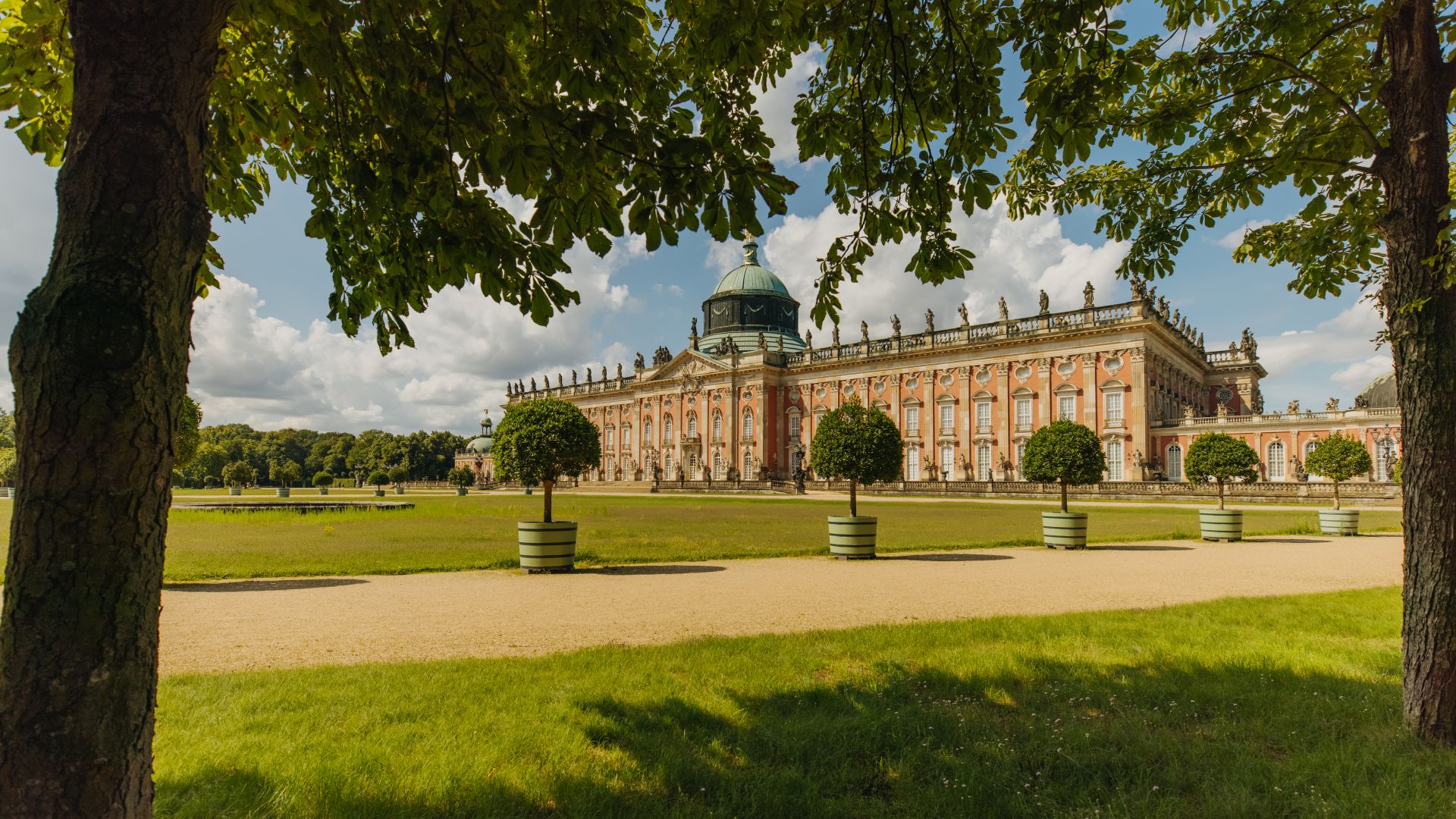 Potsdam: Schlossgarten vom Schloss Sanssouci