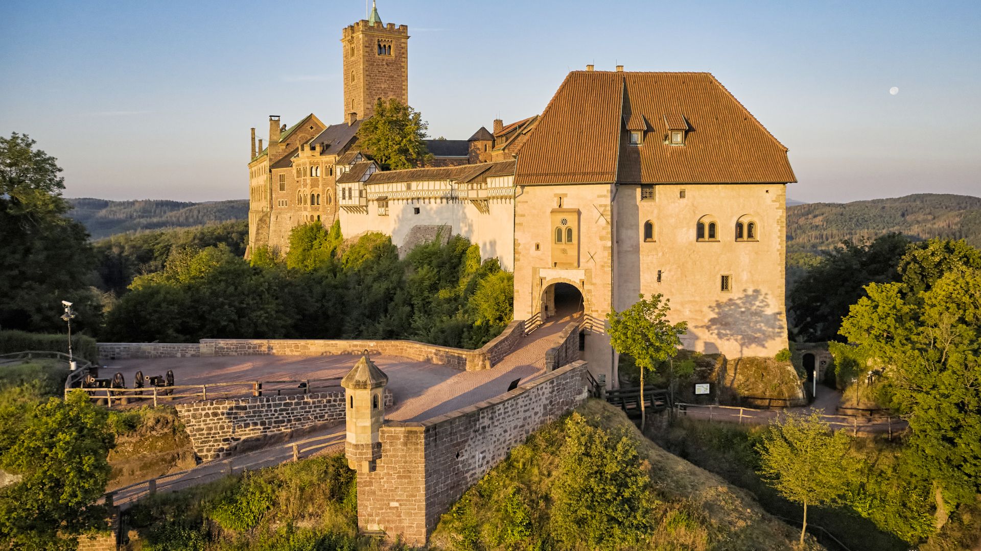 Wartburg im Sonnenaufgang